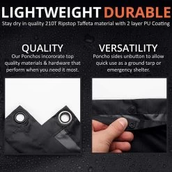 Arcturus Lightweight Waterproof Rain Poncho -Magasin discount de camping en plein air arcturus lightweight waterproof rain poncho 22