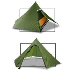Luxe Outdoor Sil Hexpeak F6a (Verte) -Magasin discount de camping en plein air luxe outdoor sil hexpeak f6 05