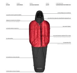 Aura X 600/800 -Magasin discount de camping en plein air sac de couchage aura x 10 1 1