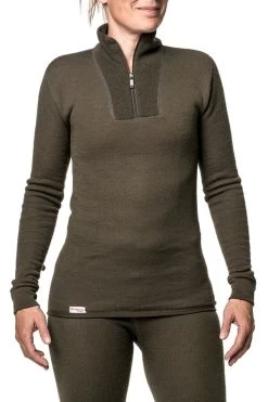 Woolpower Zip Turtleneck 200 -Magasin discount de camping en plein air sous vetement laine merinos woolpower zip turleneck 200