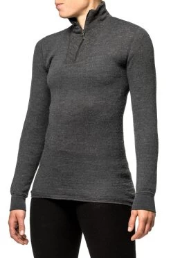 Woolpower Zip Turtleneck 200 -Magasin discount de camping en plein air sous vetement laine merinos woolpower zip turleneck 200 03
