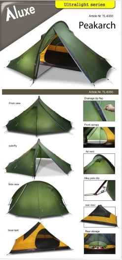 Luxe Outdoor Peakarch -Magasin discount de camping en plein air tente peaharch luxe outdoor