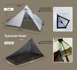 Luxe Outdoor Mini Peak XL Mesh -Magasin discount de camping en plein air tipi luxe outdoor mini peak xl mesh 3