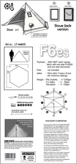 Luxe Outdoor Winter Shelter F6es -Magasin discount de camping en plein air tipi luxe outdoor shelter f6e 05