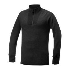 Woolpower Zip Turtleneck 400 -Magasin discount de camping en plein air zip turtleneck protection 400 anthracite isolated
